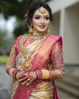 Snazzy Beige Soft Silk Saree