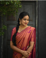 Nemesis Dark Pink Soft Silk Saree