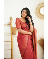 Gratifying Red Soft Silk Saree