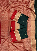 Panoply Green Soft Silk Saree