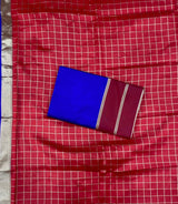 Chapfallen Blue Woven Banarasi Silk Saree