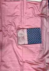 Cobalt Blue Banarasi Silk Saree