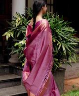 Susurrous Pink Soft Silk Saree