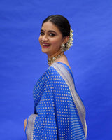 Royal Blue Banarasi Soft Silk Saree