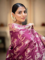 Preferable Wine Soft Silk Saree