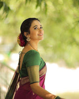 Desirable Dark Pink Soft Silk Saree