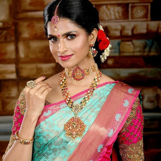 Preferable Sky Blue Soft Silk Saree