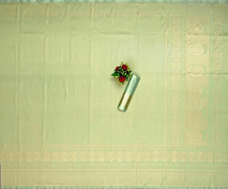 Vedhika Pista Soft Silk Saree