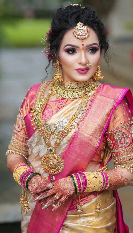 Snazzy Beige Soft Silk Saree