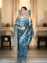 Hema RamaGreen Banarasi Silk Saree WIth Fabulouse Blouse Piece