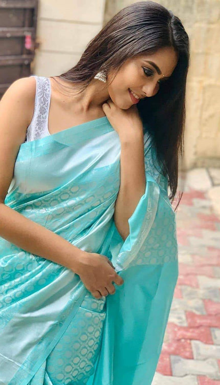 Pure Heavy Banarasi Saree With Rich Pallu