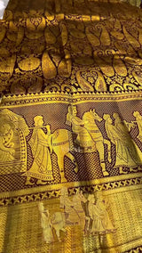 Gratifying Brown Soft Banarasi Silk Saree With Alluring Blouse Piece