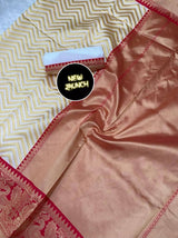 Liniment White Banarasi Silk Saree