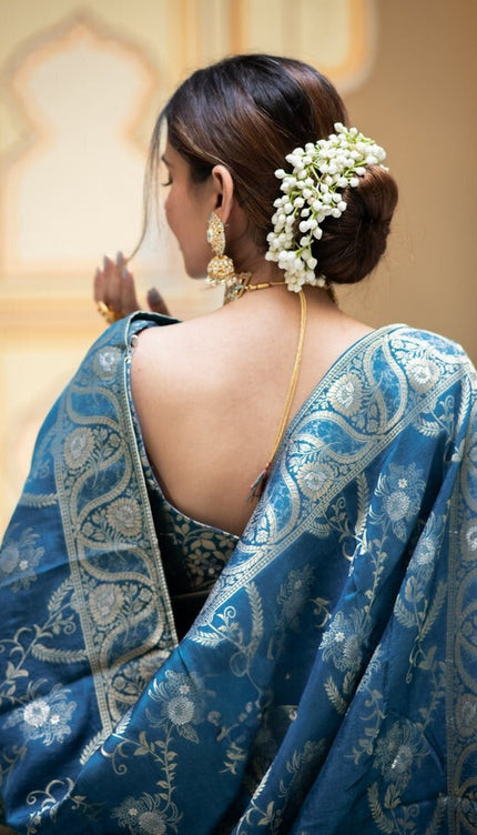 Epiphany Rama Soft Silk Saree