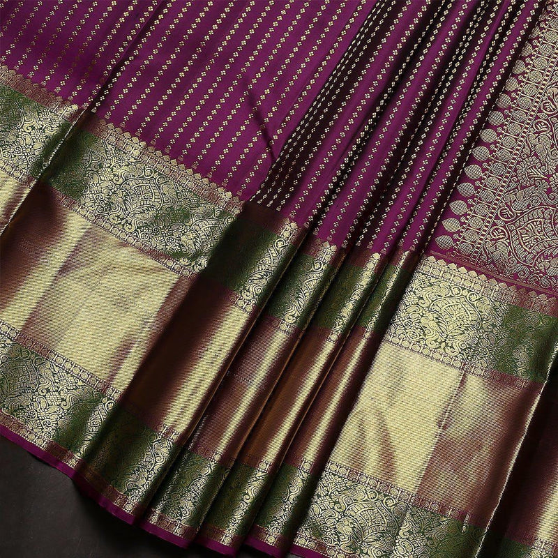 Sugandha - Purple Soft Banarasi Silk Saree with Golden Jacquard Weaving