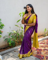 Kasavu – Banarasi Soft Silk Saree with Gold Zari Weaving and Timeless Charm