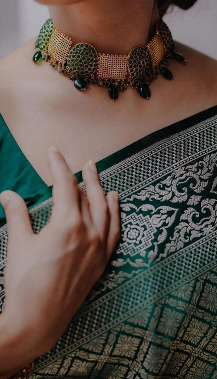 Fragrant Green Soft Silk Saree