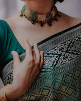 Fragrant Green Soft Silk Saree