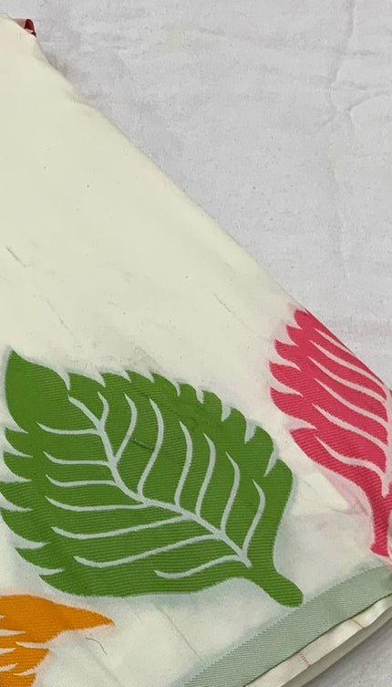 Sensational White Soft Silk Saree