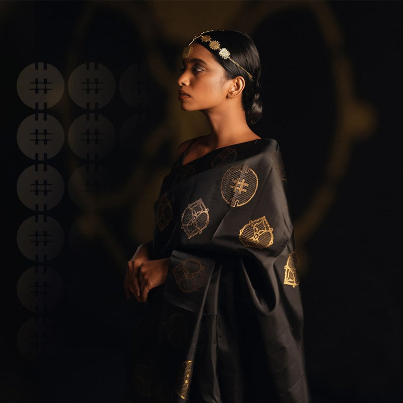 Majestic Black Soft Silk Saree