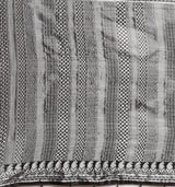 Black With Silver Banarasi Soft Silk Sarees