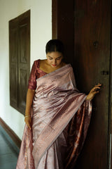 Flaunt Grey Soft Silk Saree