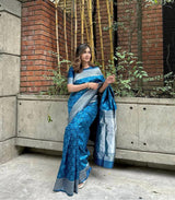 Pehnava Multy Color Woven Art Silk Saree