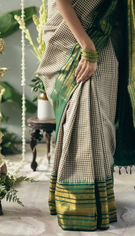 Glamorous Grey Soft Silk Saree