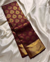 Aplomb Wine Soft Silk Saree