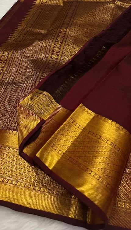 Aplomb Wine Soft Silk Saree