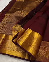 Aplomb Wine Soft Silk Saree
