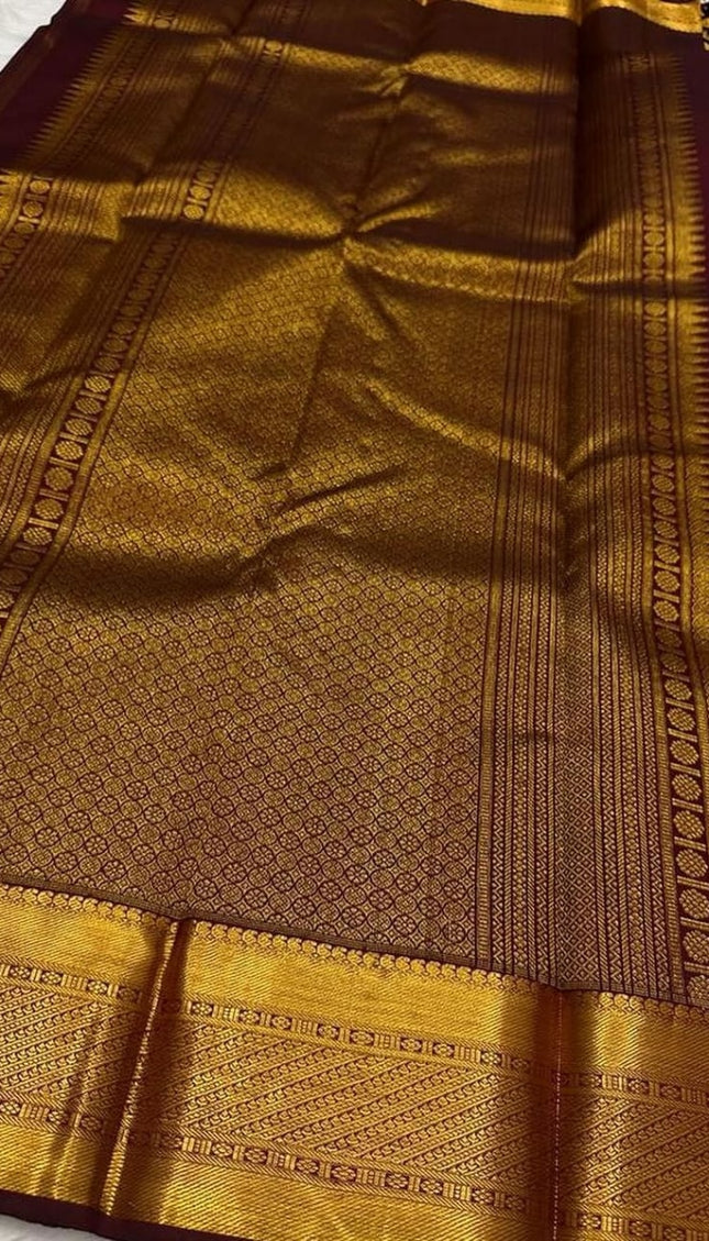 Aplomb Wine Soft Silk Saree
