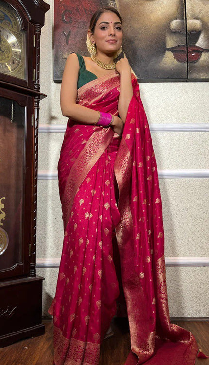 Gratifying Dark Pink Soft Silk