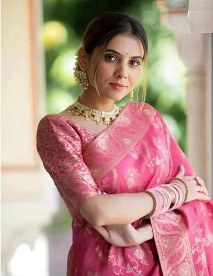 Hema Gajri Banarasi Silk Saree