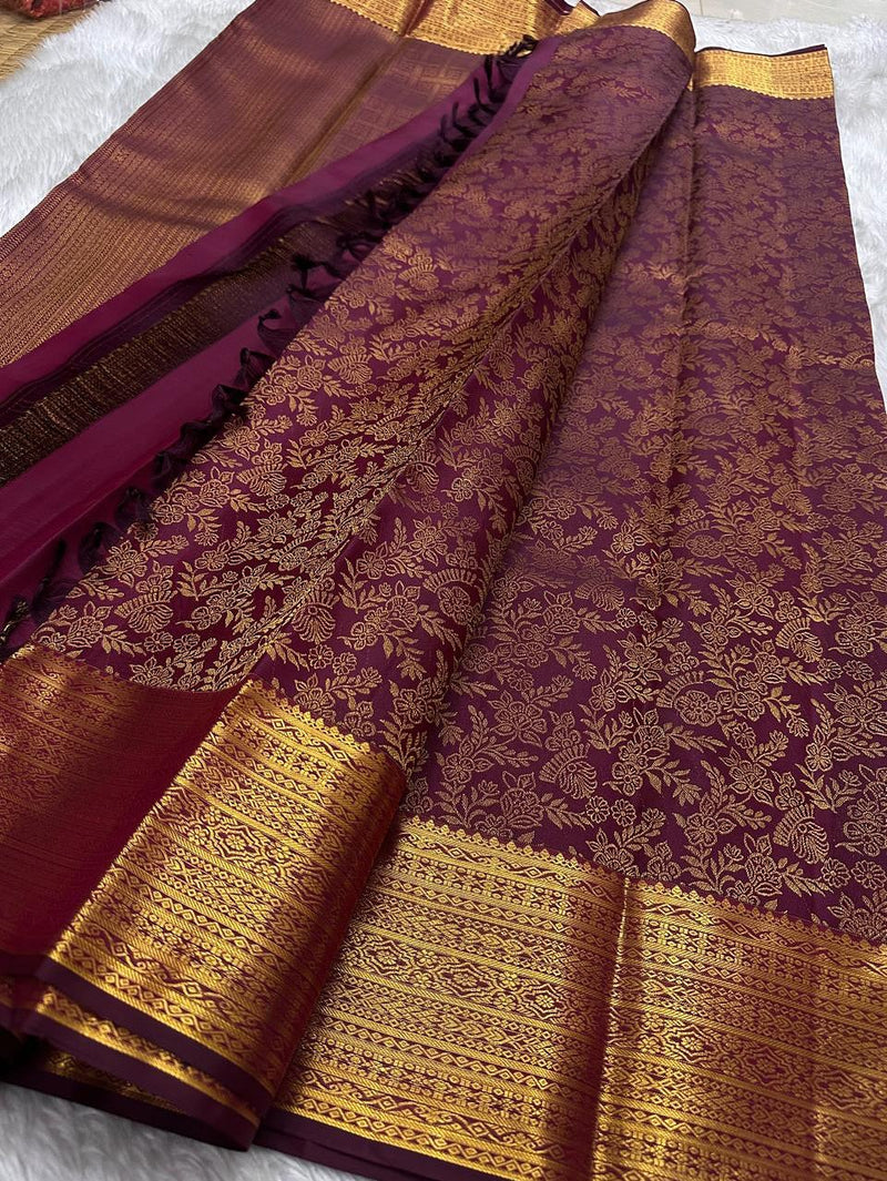 Mangala – Banarasi Soft Silk Saree with Timeless Zari Detailing