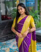 Kasavu – Banarasi Soft Silk Saree with Gold Zari Weaving and Timeless Charm