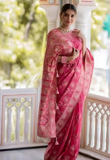Hema Gajri Banarasi Silk Saree