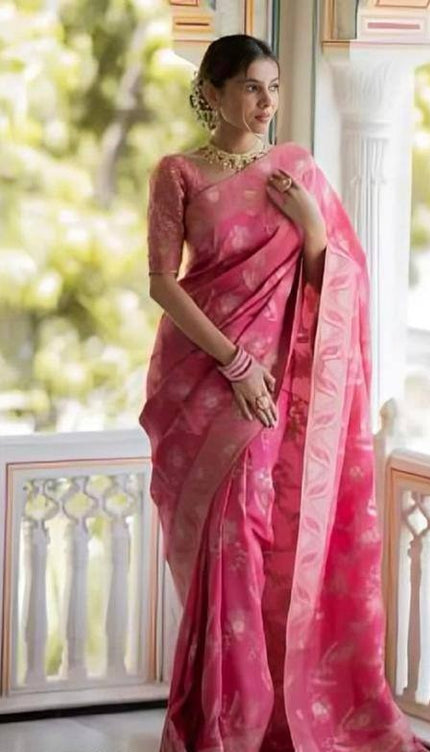 Hema Gajri Banarasi Silk Saree